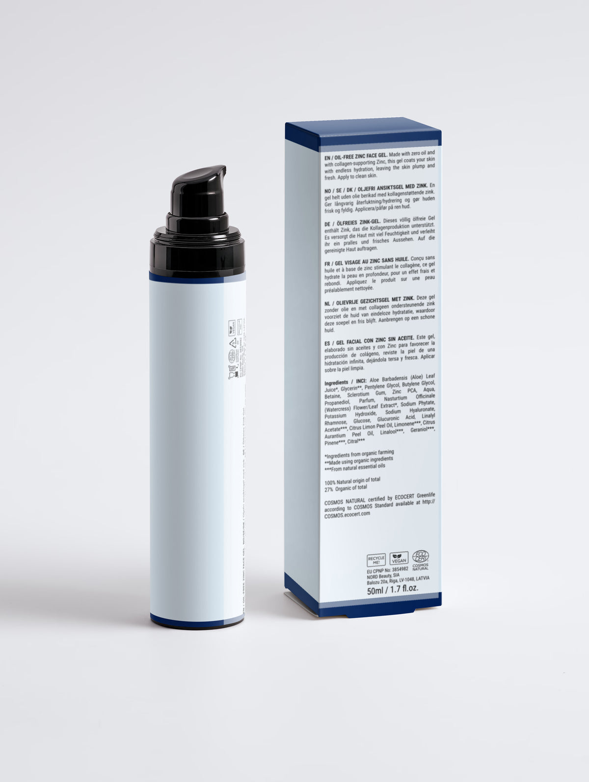 Oil-Free Zinc Face Gel for Men