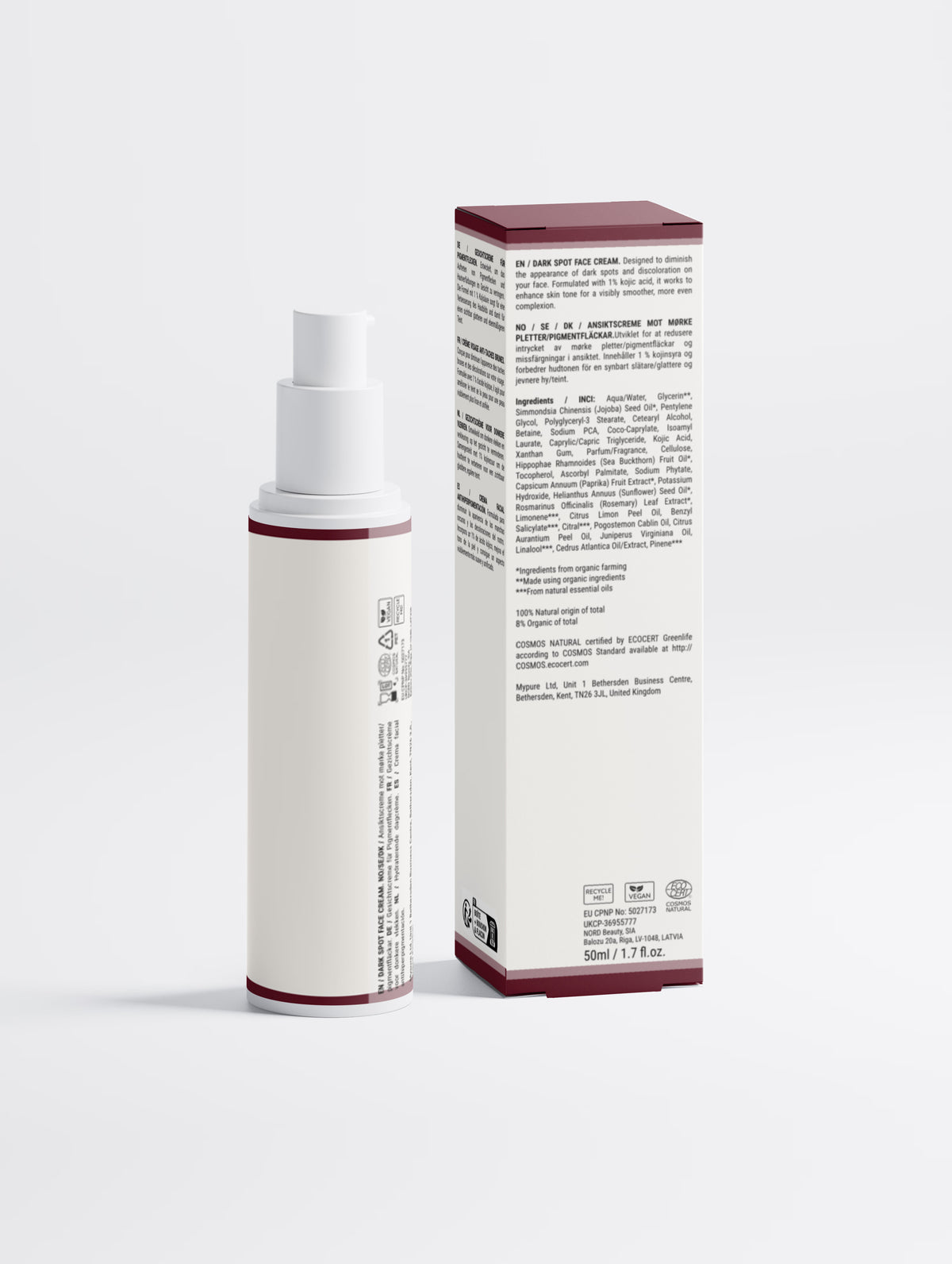 Dark Spot Face Cream with Kojic Acid
