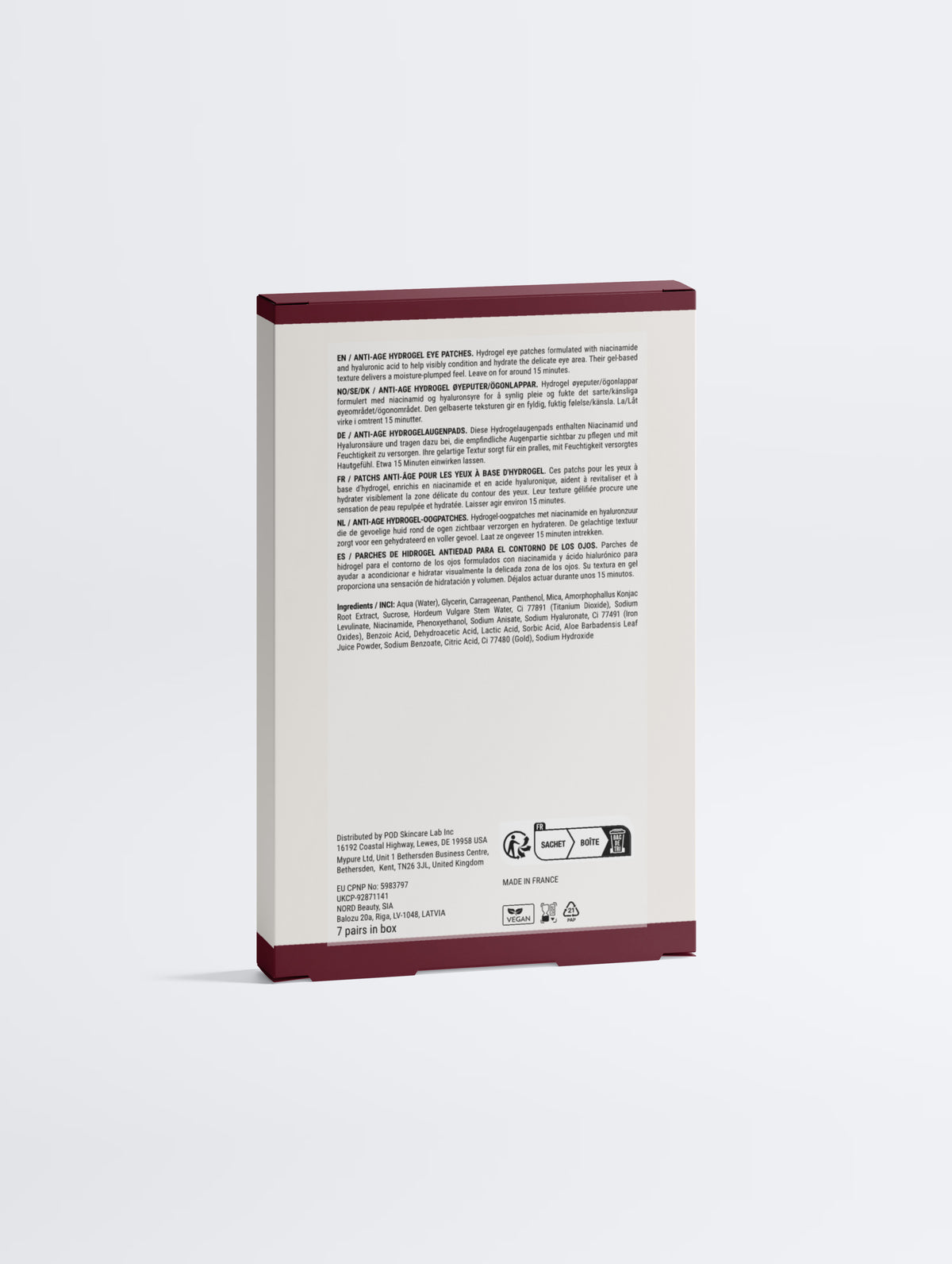 Anti-Age Hydrogel Eye Patches